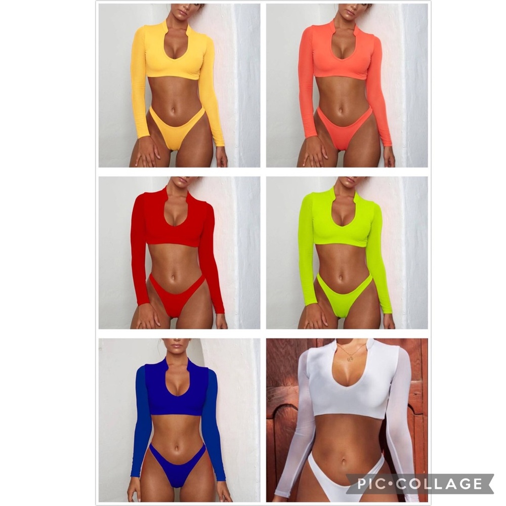 Long Sleeve 2 piece swimsuit